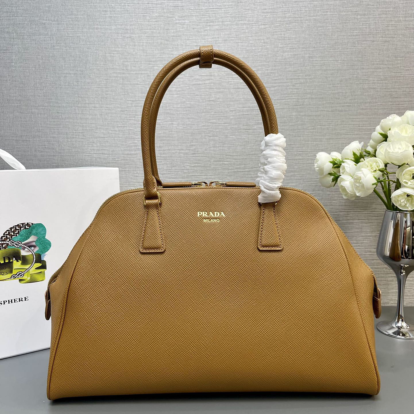 Pra*a top handle bags